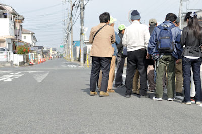 柳本飛行場の滑走路跡