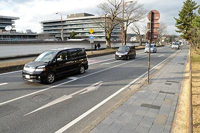 拡幅が都市計画決定されている国道369号