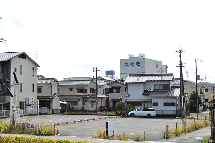 県の歴史体験学習館の建設計画で立ち退きを求められている住宅地＝2020年11月3日、奈良市二条大路南3丁目